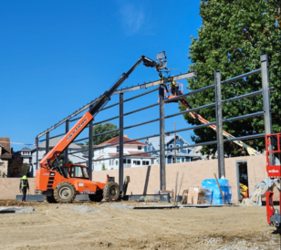 Steel Going Up At New Moundsville Recreation Center Building